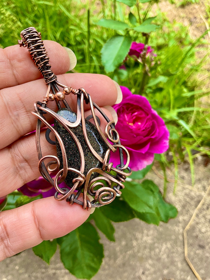 Fairy Opal Wire Wrapped Pendant - Connie’s Crystals 