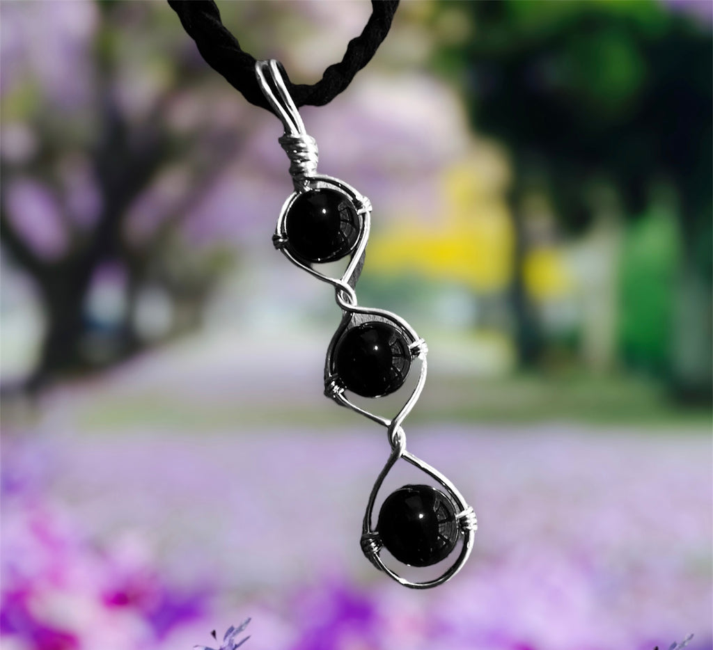 Gemstone Triple Stone Pendants - Connie’s Crystals 