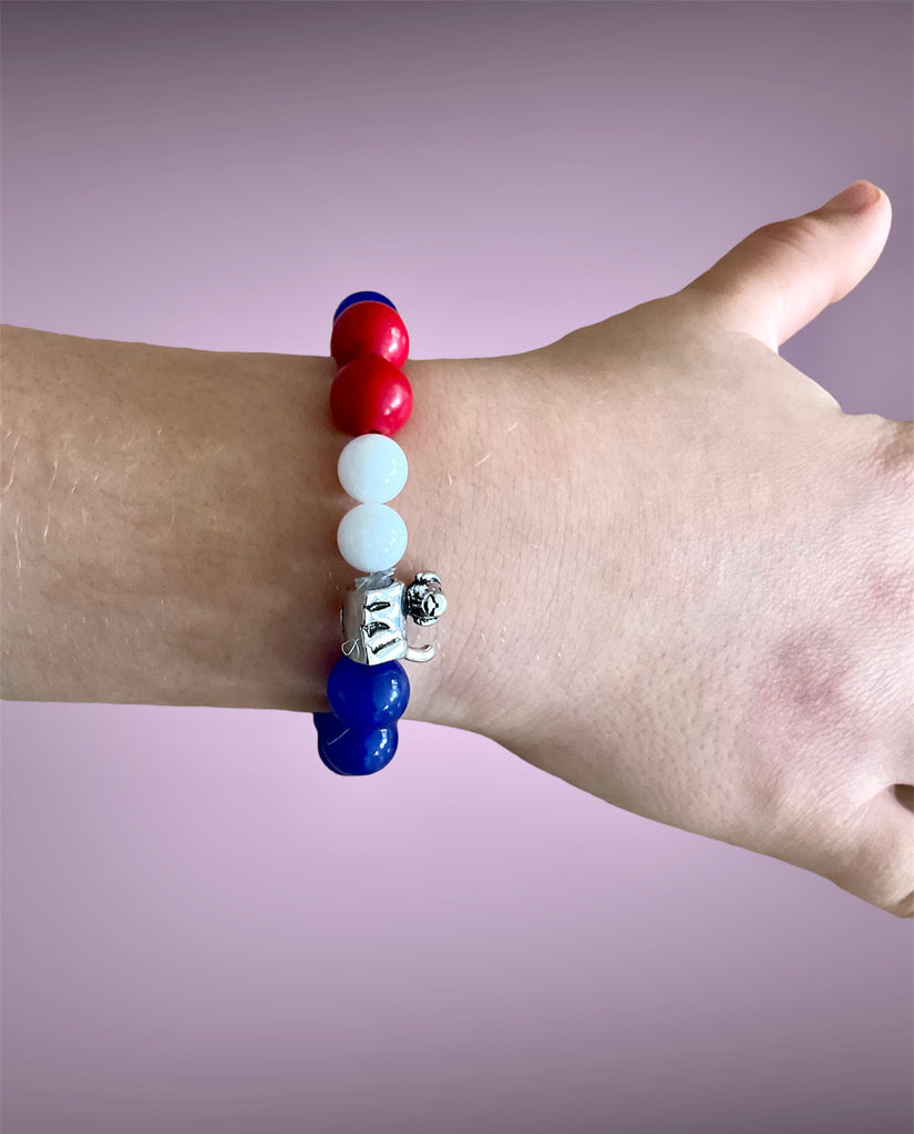 Football Theme - Gemstone Bracelet - Connie’s Crystals 
