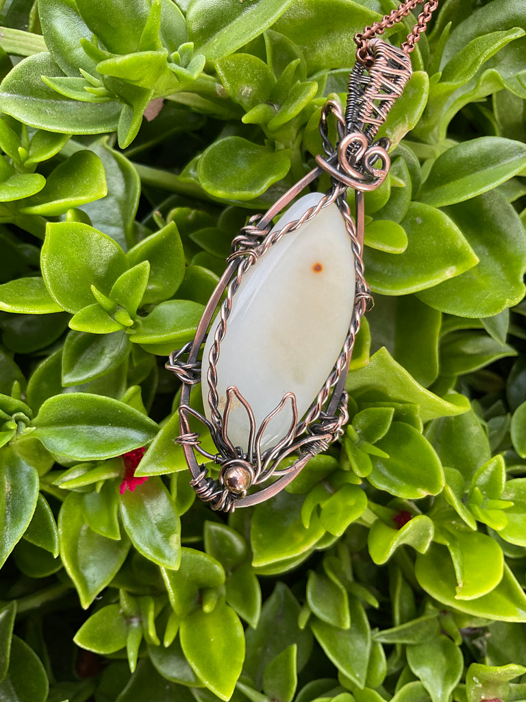 White Chalcedony Pendant - Connie’s Crystals 