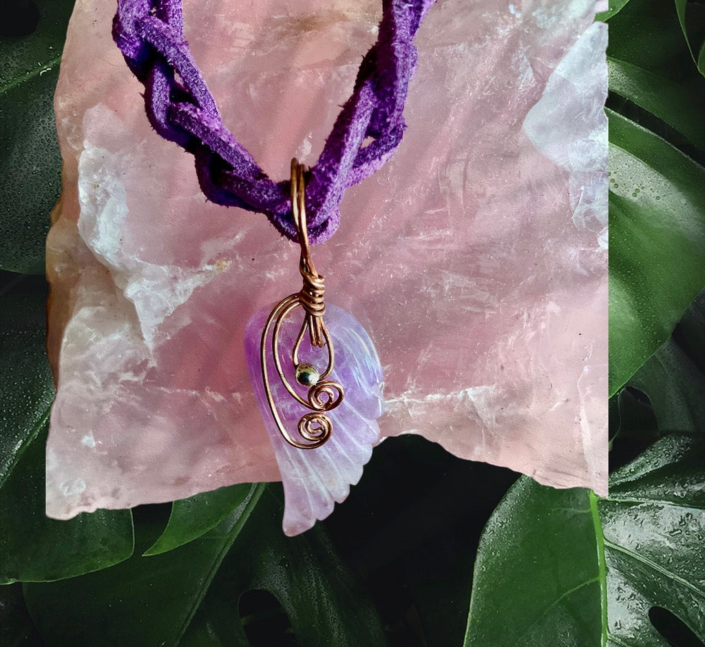 Amethyst Angel Wing - Connie’s Crystals 