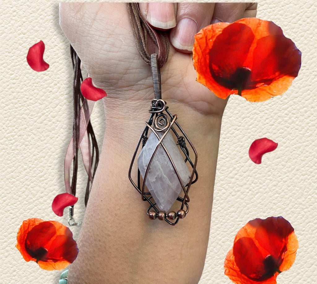 Pink Kunzite Pendant - Connie’s Crystals 
