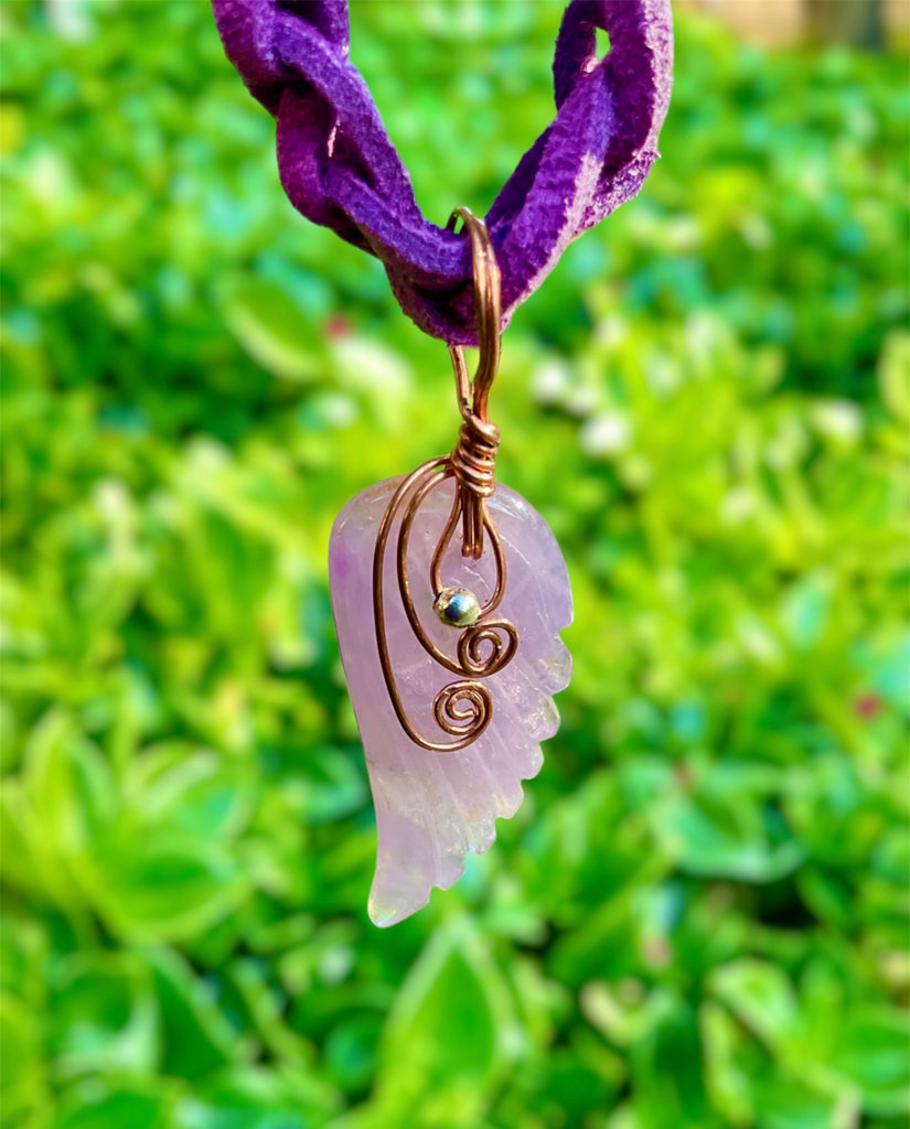 Amethyst Angel Wing - Connie’s Crystals 