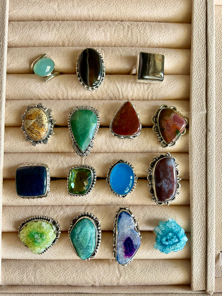 Gemstone rings - Connie’s Crystals 