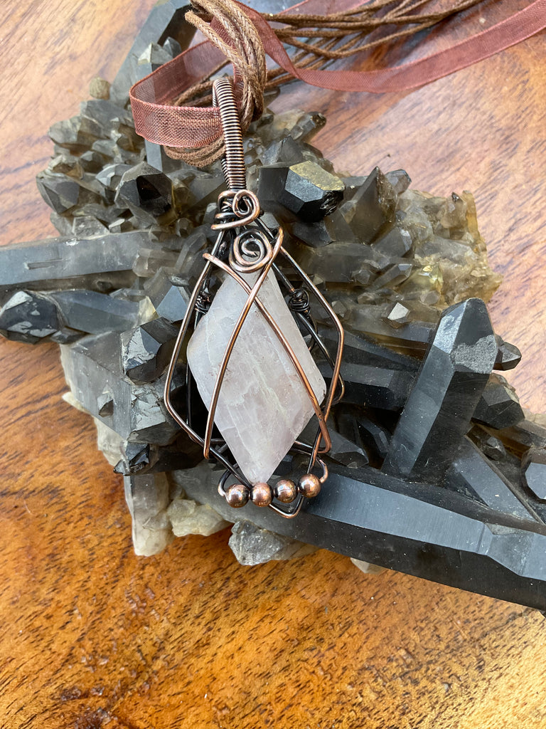 Pink Kunzite Pendant - Connie’s Crystals 