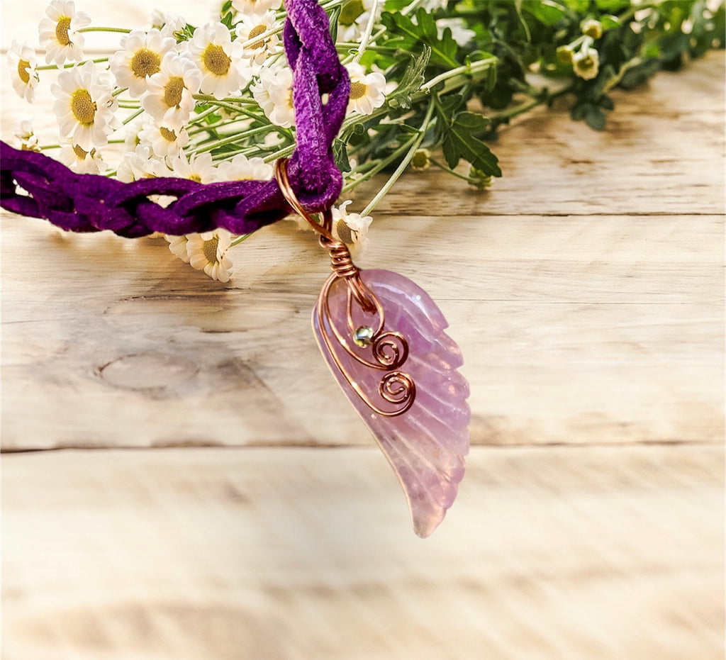 Amethyst Angel Wing - Connie’s Crystals 