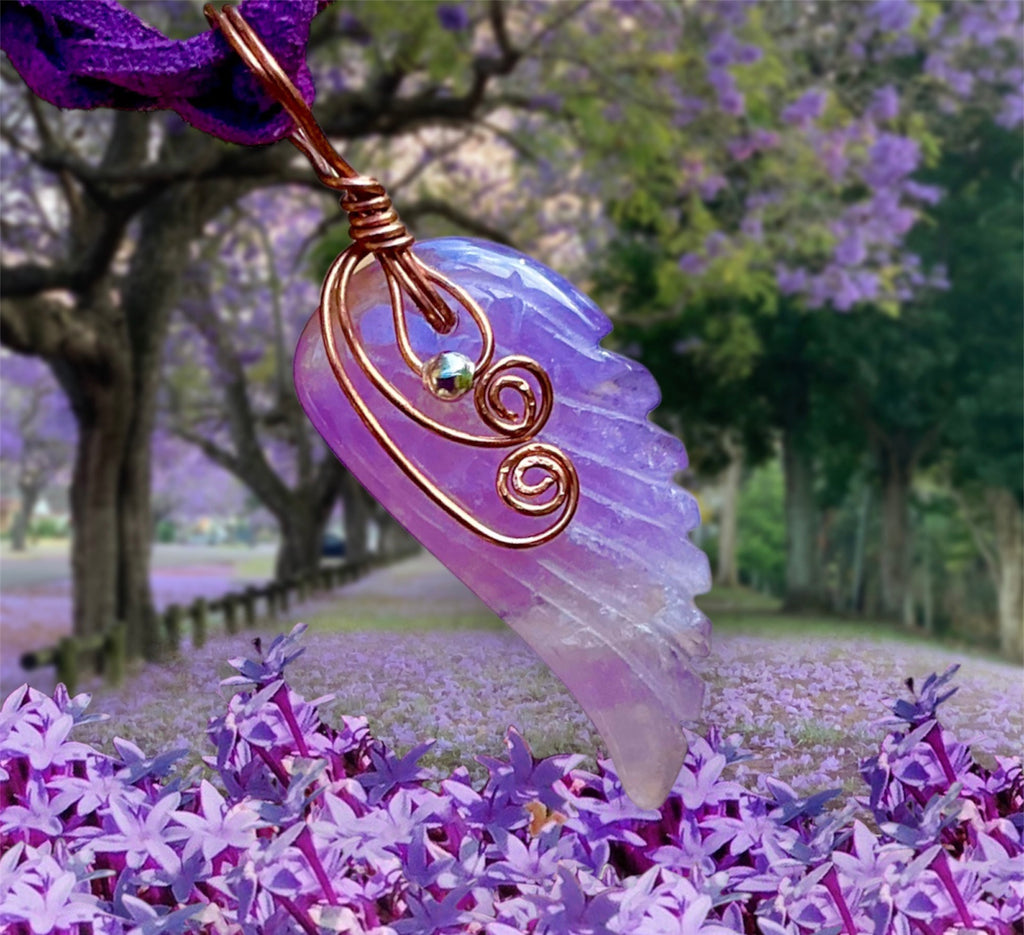 Amethyst Angel Wing - Connie’s Crystals 