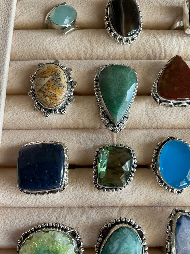 Gemstone rings - Connie’s Crystals 