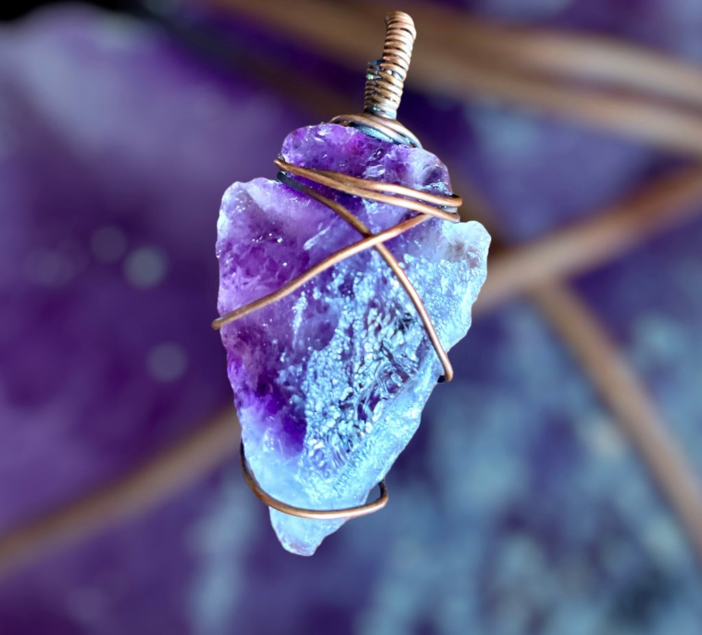 Chevron Amethyst Arrow Point - Connie’s Crystals 