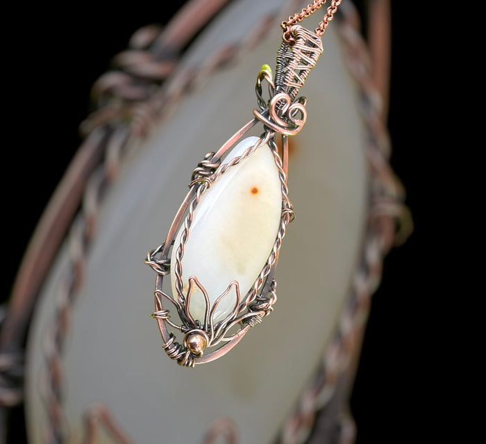 White Chalcedony Pendant - Connie’s Crystals 
