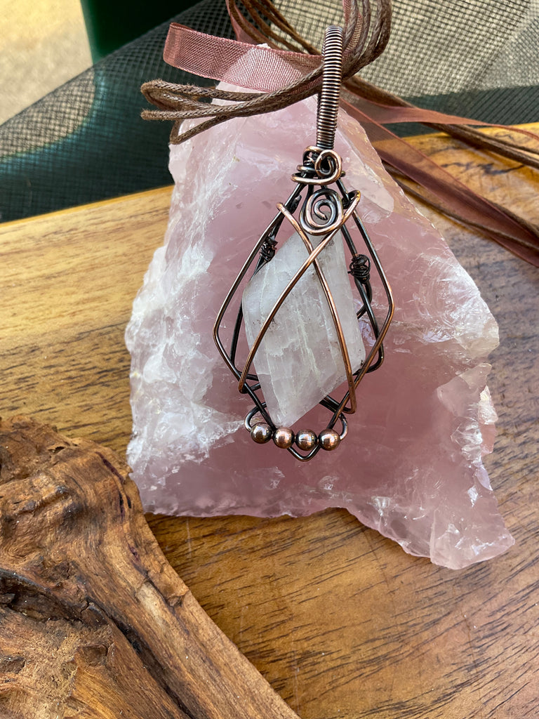 Pink Kunzite Pendant - Connie’s Crystals 