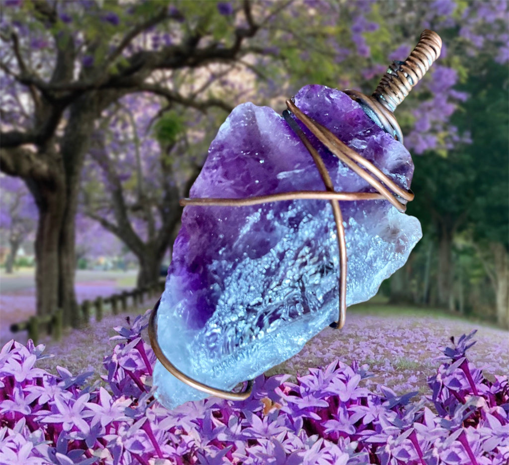 Chevron Amethyst Arrow Point - Connie’s Crystals 