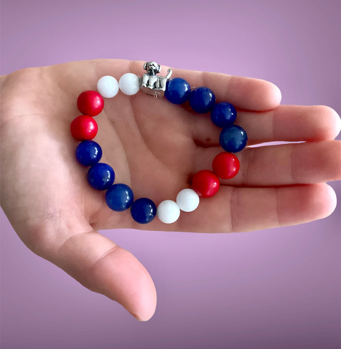 Football Theme - Gemstone Bracelet - Connie’s Crystals 