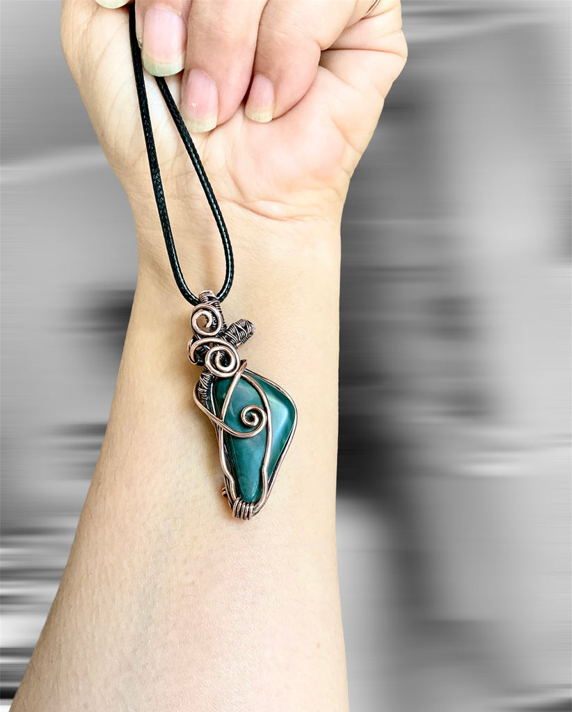 Green Jasper Pendant - Connie’s Crystals 