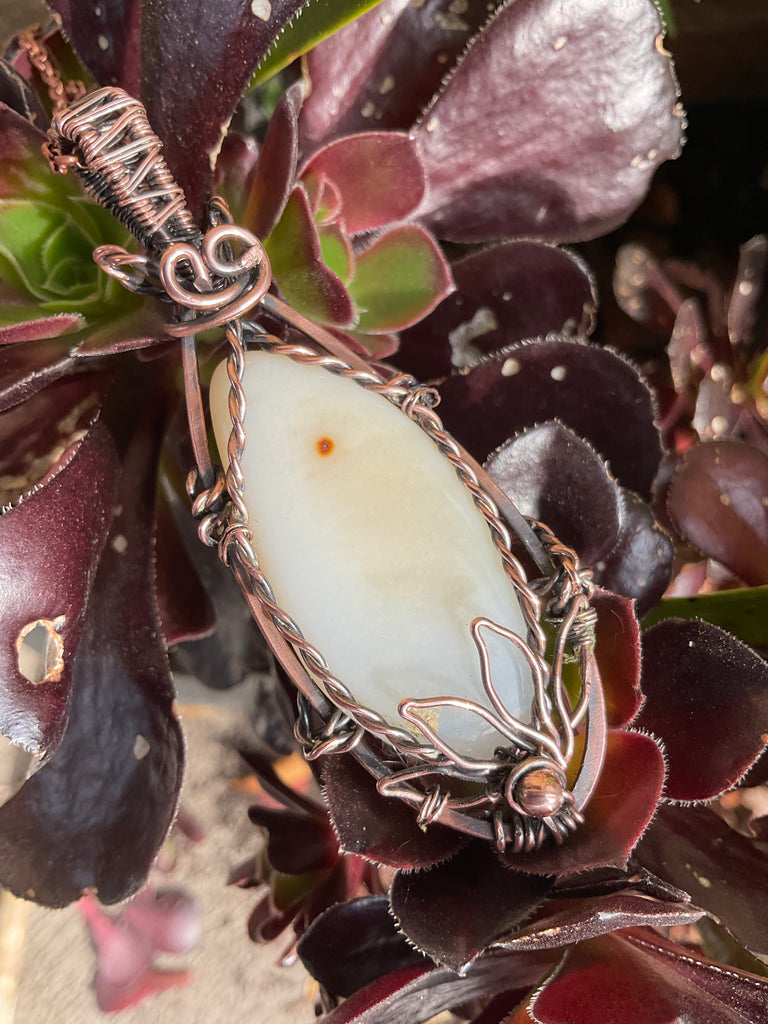 White Chalcedony Pendant - Connie’s Crystals 