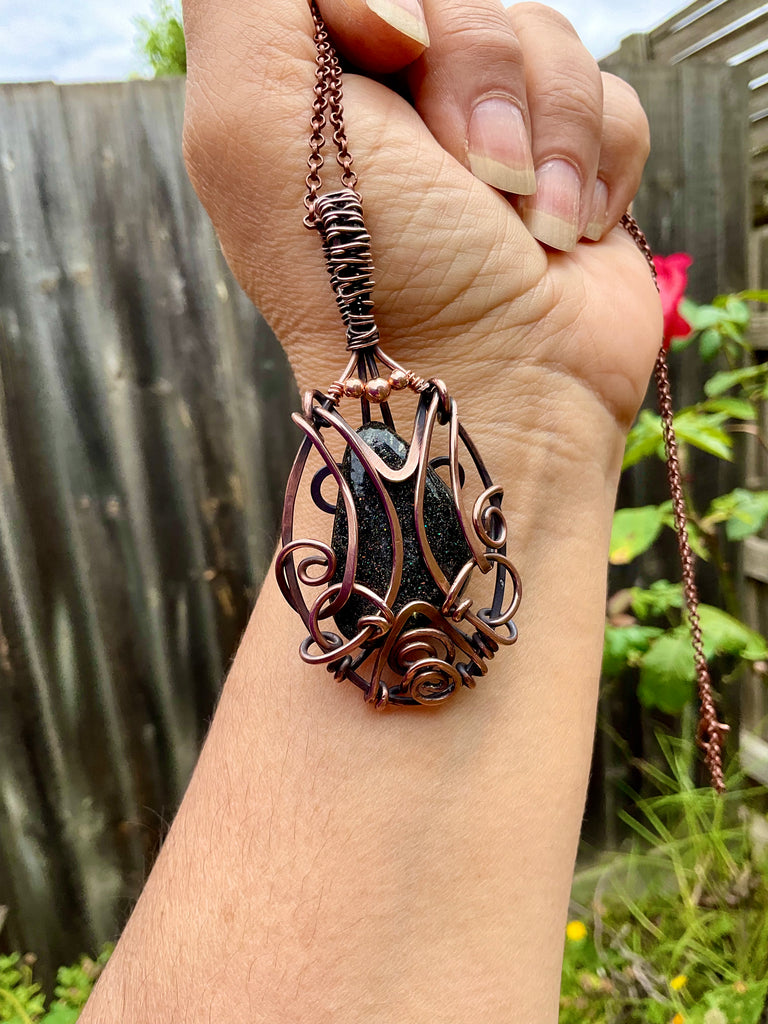 Fairy Opal Wire Wrapped Pendant - Connie’s Crystals 